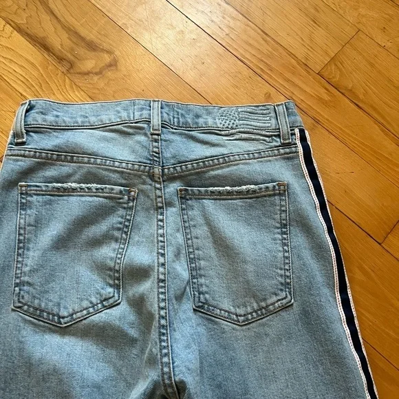 NWOT: REVICE Jeans with Black and White Stripes - Picture 7 of 7